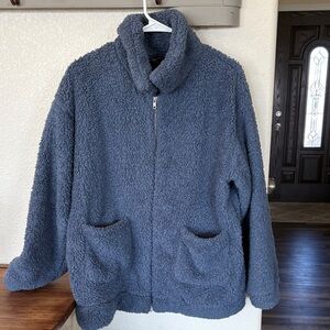 Cozy Blue Teddy Jacket